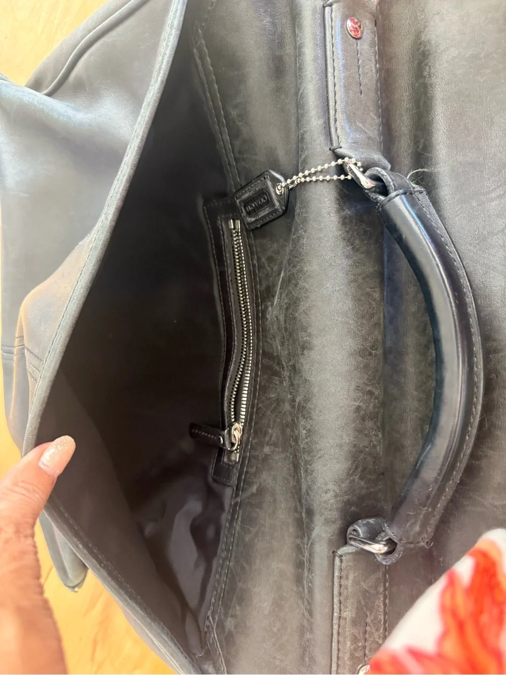 Gray coach  Leather Men’s Briefcase Bag